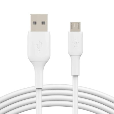 USB MICRO Plain White  Data Cable