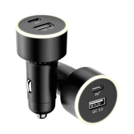 USB A & USB C Fast Car Charger